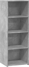 vidaXL Dulap înalt, gri beton, 45x41x124 cm, lemn prelucrat