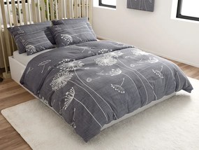 Lenjerie de pat din bumbac SOFT MEADOW gri Dimensiune lenjerie de pat: 70 x 90 cm | 140 x 200 cm