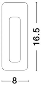 Spot LED incastrabil ideal pentru iluminat scara sau hol EURONA, 8x16,5cm NVL-9879389