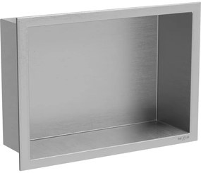 Mexen X-Wall-R raft de încastrare cu flanșă 30 x 20 cm, inox - 1910302010