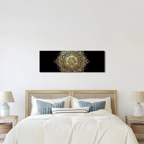 Tablou - Mandala bogăției (cu ceas) (90x30 cm)