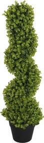HOMCOM Plantă Artificială Eucalipt Spiralat cu Ghiveci Inclus Rezistent la Raze UV, Ø17,5x90 cm, Verde | Aosom Romania