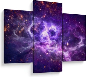 Tablou - Universul violet (90x60 cm)