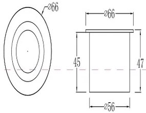 Spot incastrabil LED pentru exterior IP65 Limo negru MYO037-L3B3K