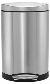 Cos pedala oval 10 l, otel mat, otel inoxidabil