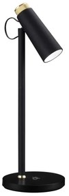 Lampă LED dimabilă de masă cu încărcare fără fir Qi Immax 08991L TIT LED/12W/230V negru