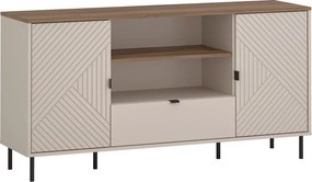 Măsuţă TV, caşmir/stejar castello, EYCO 2D1S/150