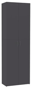 800299 vidaXL Dulap de birou, gri, 60x32x190 cm, PAL