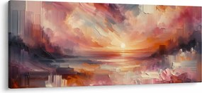 Tablou - Răsărit pictat (120x50 cm)