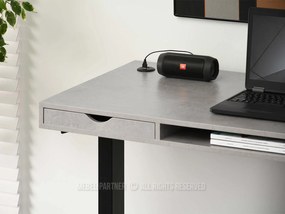 Masă PC Osto 140 (beton + alb). 1109836