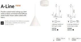Lustra, Pendul modern A-LINE SP1 D30 BIANCO 232720 IDL