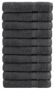 vidaXL Prosoape de saună SOLUND 10 buc antracit 80x200 cm 600 gsm