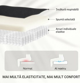 HOMCOM Fotoliu Reclinabil Fino a 155° Con Suport pentru Picioare In Material Textil Negru | Aosom Romania
