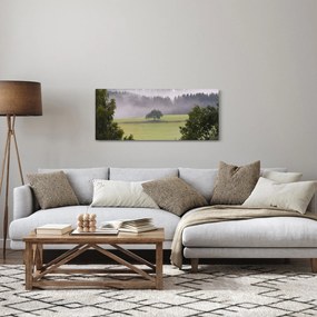 Tablou - Lunca cu copac (120x50 cm)