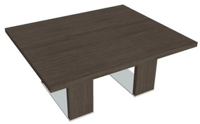 Măsuță de cafea Verno+ S 120 x 100 cm, stejar antracit / maro