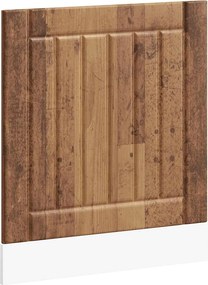 vidaXL Panou pentru mașină de spălat vase „Lucca” Lemn vechi, lemn