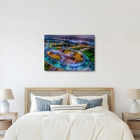 Tablou panorama orașului nocturn (70x50 cm)