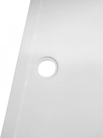 Aquamarin suport de duș dreptunghiular, 110 x 80 cm