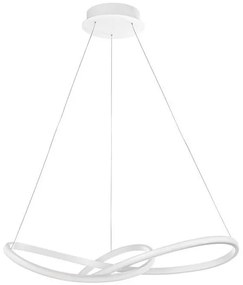 Lustra LED design modern Fusion, alb