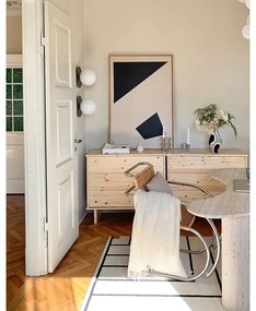 Comodă din lemn de pin natural Karup Design Kommo