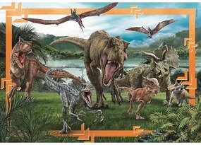 Jurassic World Predator-Prey Puzzle maxi 104 piese Clementoni