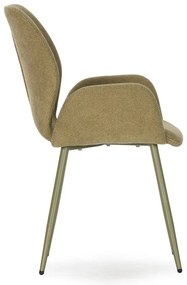 Set de scaune de sufragerie verde 2 buc. tapițat Ansu – Marckeric