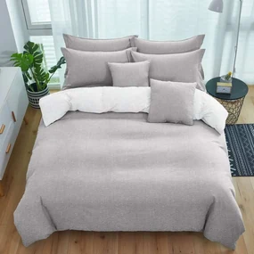 Lenjerie de pat cu model TABULA gri deschis + fata de perna 40x50 cm Dimensiune lenjerie de pat: 70 x 90 cm | 140 x 200 cm