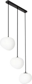 BRILAGI - Lustru suspendat pe cablu PEBBLES 3xE27/40W/230V negru
