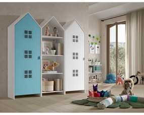 Șifonier de copii deschis alb/albastru 173x171,5 cm CASAMI BRUGES – Vipack