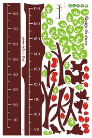 Autocolant pentru copii de tip metru pentru ușă/pentru perete 60x190 cm Dreaming Tree – Ambiance