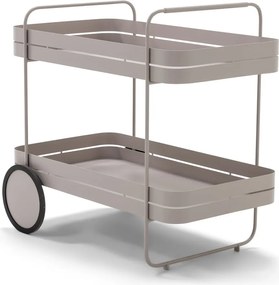 Măsuță de servire cu roți din metal 74x42 cm Gin &amp; Trolley – Spinder Design