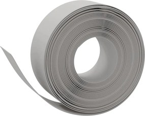 vidaXL Bordură de grădină, gri, 10 m 20 cm, polietilenă