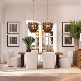 Masa dining LUX furnir de stejar Rubicon L, 230x100cm