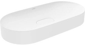 Mexen Sofia chiuvetă pe blat din conglomerat 70 x 35 cm, Albă - 23067001
