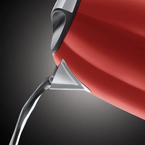Cana electrica Russell Hobbs Colours Plus Flame Red 20412-70, 2400 W, 1,7 l, Fierbere rapida, Element de incalzire ascuns, Baza rotativa la 360°, Indicator, Rosu