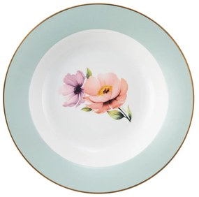 Serviciu de masa, 18 piese, 6 persoane, Flores