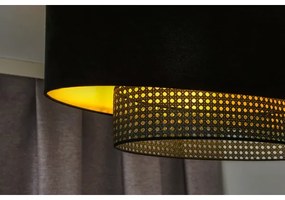 Lustră aplicată Duolla DOUBLE OVAL RATTAN 2xE27/15W/230V negru/ratan