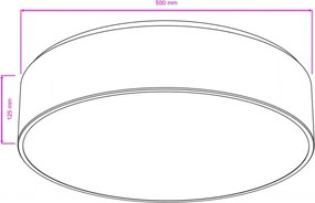 Brilagi - Plafonieră pentru baie POOL 4xE27/15W/230V Ø 50 cm IP54 albă