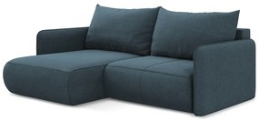 Colțar albastru extensibil/cu spațiu de depozitare (cu colț pe partea stângă) Nanea – Makamii