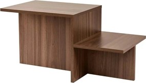Masuta cafea HARMONY, nuc, PAL, 80x40x40 cm