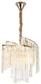 Candelabru Cristal, Elit's Page, 40cm , 5 x E27 Auriu