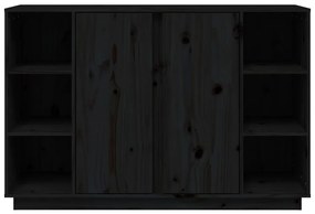 Servanta, negru, 120x35x80 cm, lemn masiv de pin 1, Negru