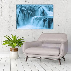 Tablou - cascadele închețate (90x60 cm)