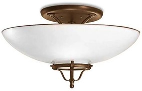 Plafoniera din alama cu sticla Murano Country 49,5cm