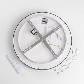 Brilagi - Plafonieră LED dimmabilă FALCON II, 67 W, 230 V, Ø 40 cm, neagră + telecomandă