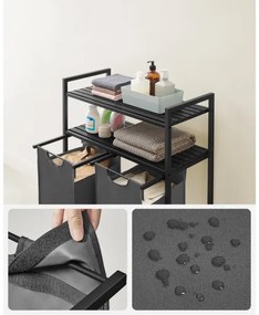 Coș pentru rufe REX gri