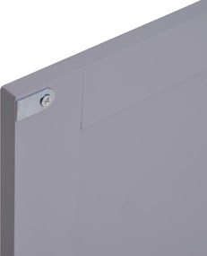 Kleankin Dulap Sub Chiuvetă Baie U-Shape 2 Uși Etajeră Reglabilă MDF Alb Gri 60x30x60cm | Aosom Romania
