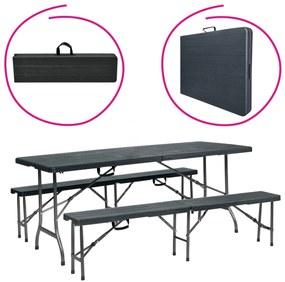 Set mobilier de grădină Ubicado (negru) (pentru 4 persoane). 1116533