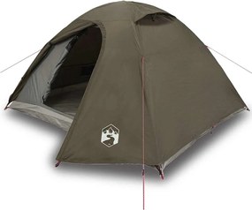 vidaXL Cort de camping cupolă pentru 4 persoane, maro, impermeabil