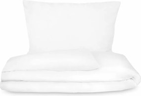 Lenjerie de pat din satin Luxury Collection, alb, 240 x 200 cm, 2 buc. 70 x 90 cm